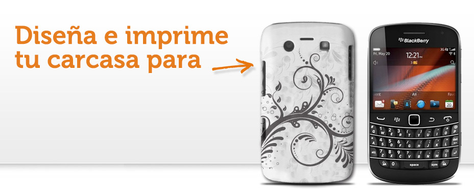 personalizar Carcasas fundas blackberry curve 8520 9300